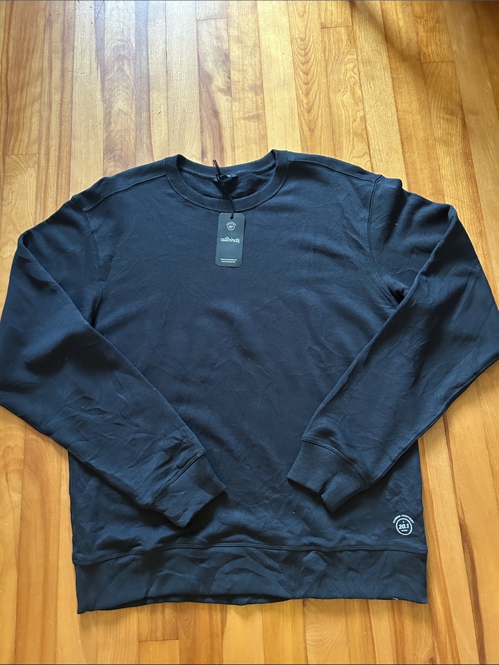 allbirds Black R & R Sweatshirt with Logo Patch